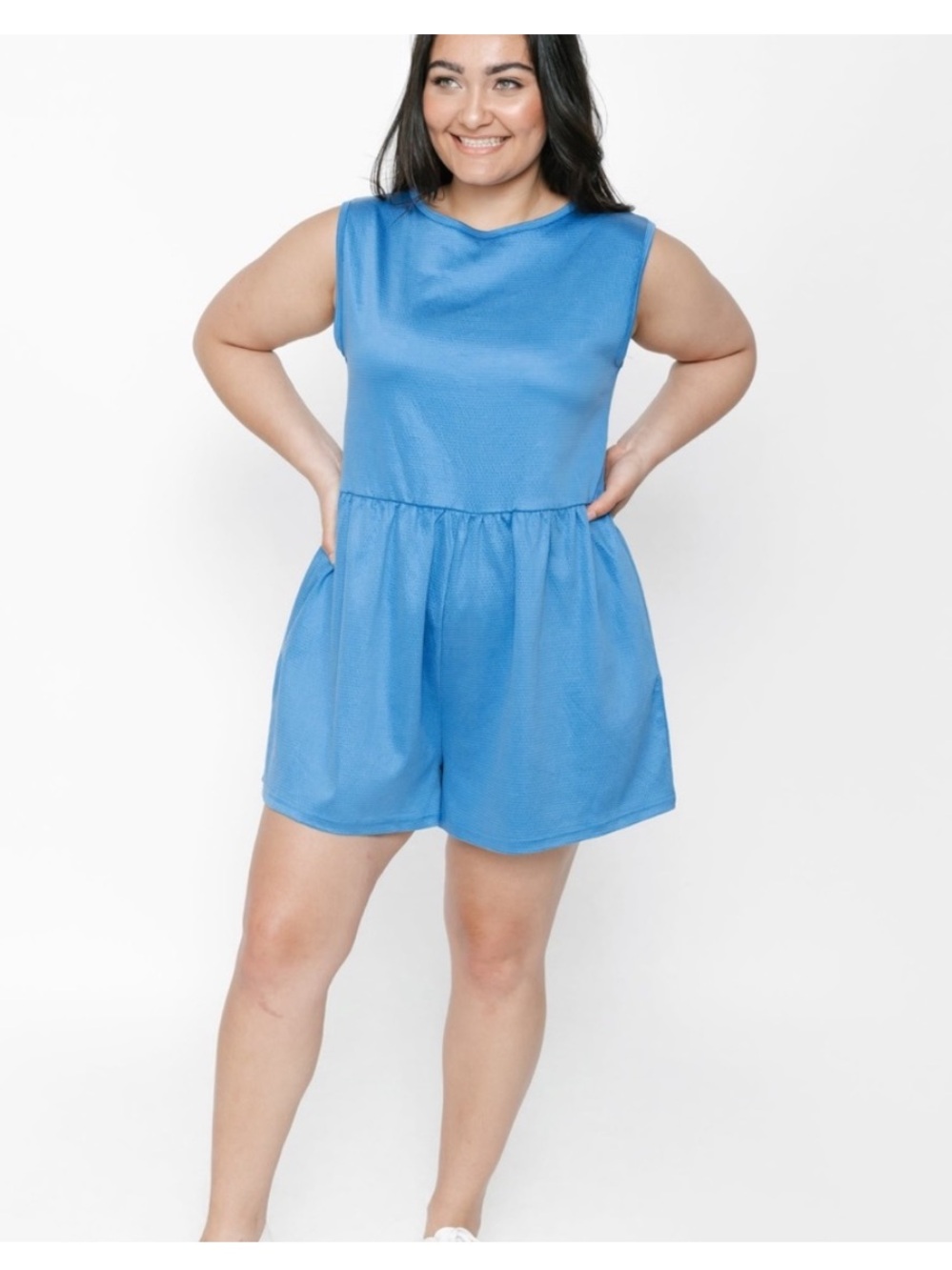 Smash + Tess Sky Blue Romper